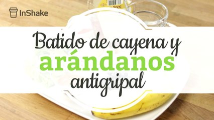 Batido de cayena y arándanos anti-gripal