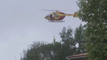 Les sinistrés des inondations dans l'Aude évacués par hélicoptère