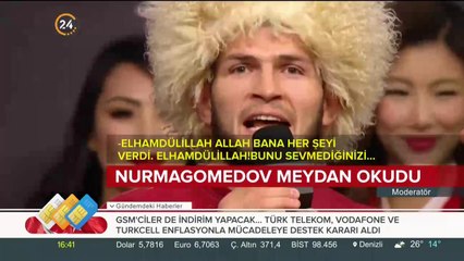 Nurmagomedov meydan okudu