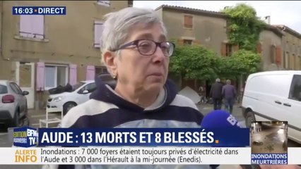 Inondations dans l'Aude: "J'ai perdu tout le bas de ma maison, il n'y a plus rien à récupérer"