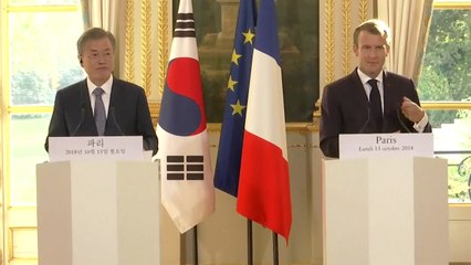 [현장영상] 한·프랑스 정상회담 종료...공동 기자회견 / YTN