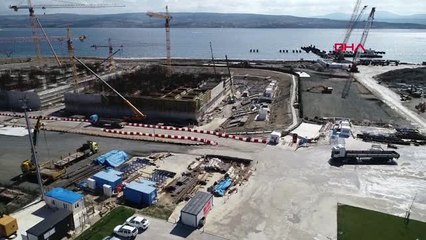Çanakkale 1915 Çanakkale Köprüsü Temelleri Yükseliyor
