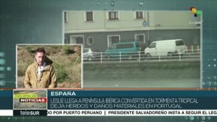 Alerta naranja en 10 provincias portuguesas por Leslie