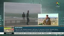 Huracán Leslie deja afectaciones en España y Portugal
