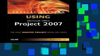 D.O.W.N.L.O.A.D [P.D.F] Special Edition Using Microsoft Office Project 2007 [E.B.O.O.K]