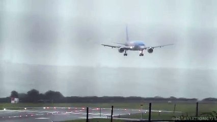 Atterrissage par vent de travers (Aéroport de Bristol)