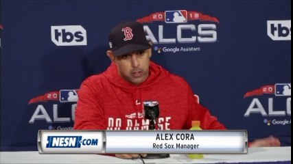 Alex Cora Game 2 ALCS Press Conference