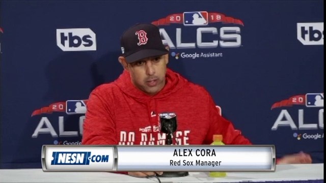Alex Cora Game 2 ALCS Press Conference