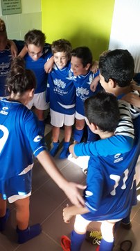 Joie de nos U13-1 après leur victoire