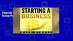 Popular Starting A Business: The 15 Rules For A Successful Business