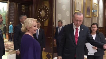 Cumhurbaşkanı Erdoğan, Romanya Başbakanı Viorica Dancila'yı Kabul Etti