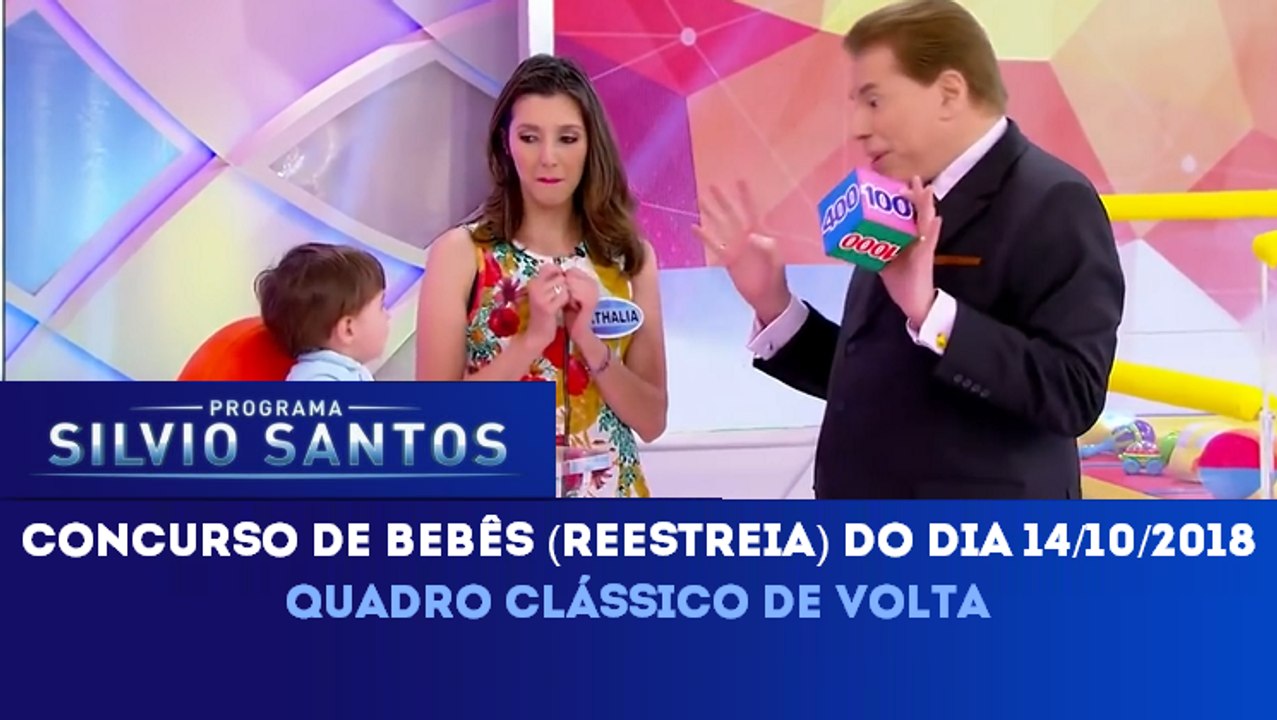 Programa Silvio Santos (14/10/2018) - Estreia e volta do Concurso de Bebês | SBT