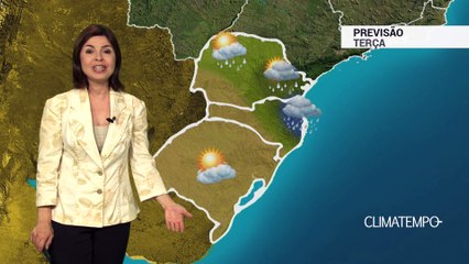 Previsão Sul – Chuva moderada no litoral de SC