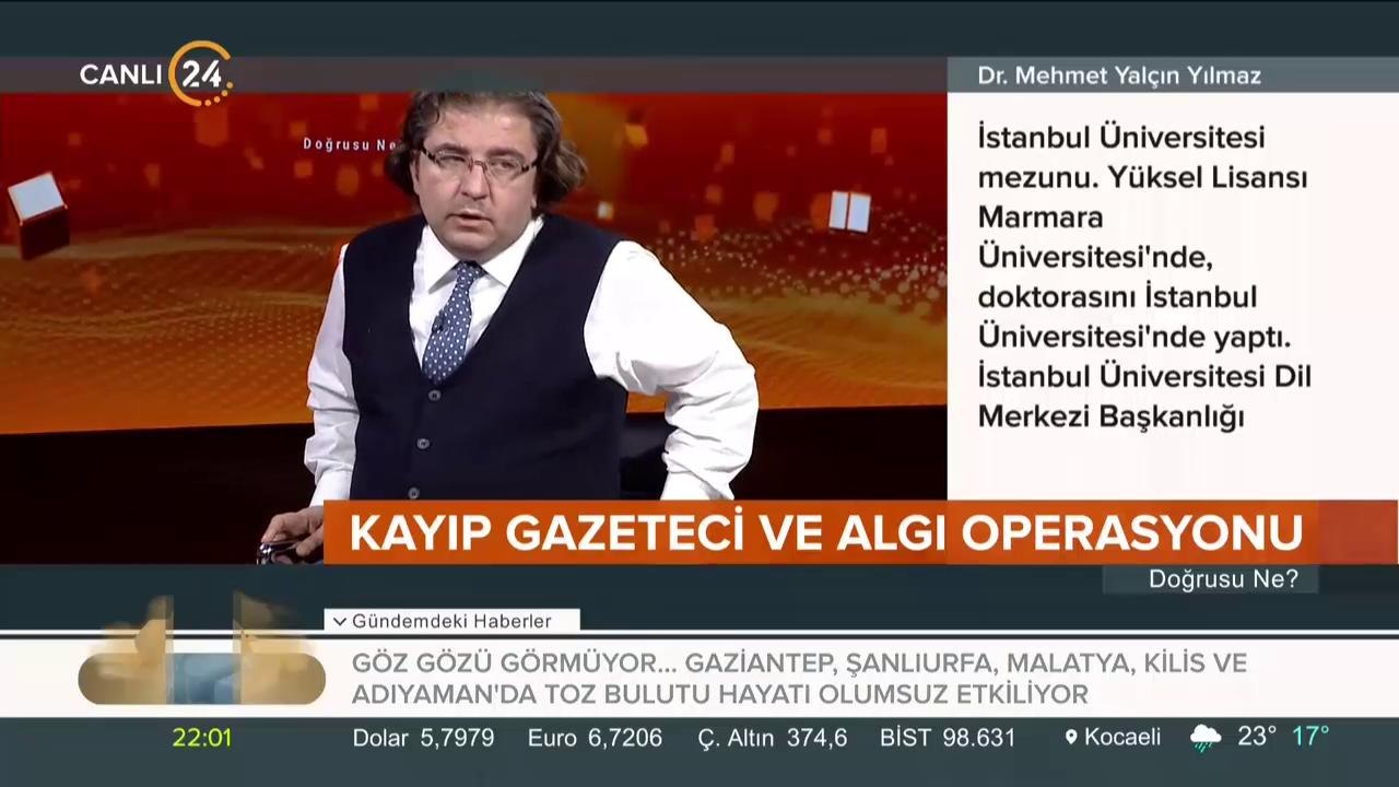 Kayıp gazeteci ve algı operasyonu