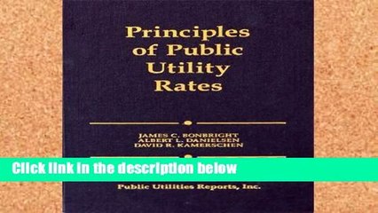 Review  Principles of Public Utility Rates