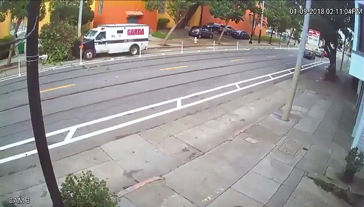 Des convoyeurs de fonds percutent un arbre et le font tomber en essayant de se garer