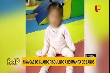 SJL:  joven de 15 años cae de cuarto piso junto a su hermana