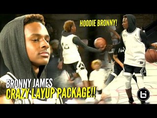 HOODIE BRONNY ACTIVATED!! Bronny James & Mikey Williams DUNKING & JELLY at #JordanFOF