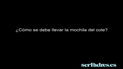 Consejos para llevar la mochila del colegio