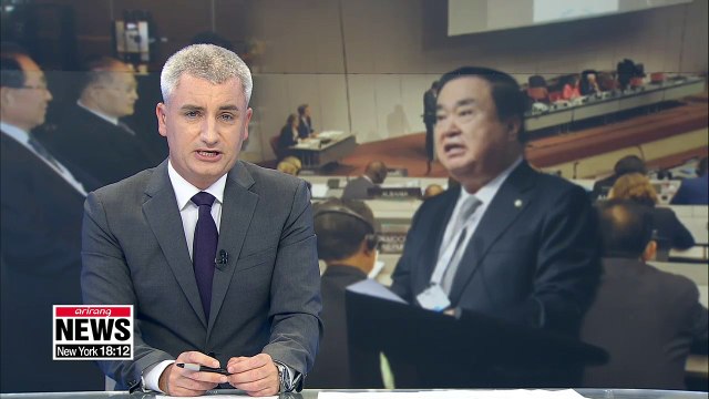 Parliamentary leaders from two Koreas hold talks on sidelines of Inter-Parliamentary Union