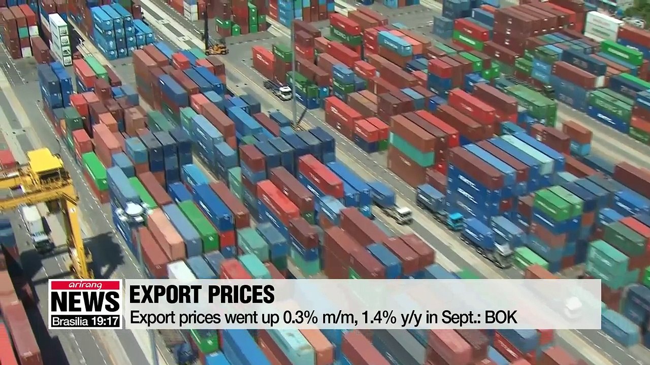 Korea's export and import prices go up in September