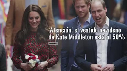 atencion el vestido navideño de kate middleton esta al 50 por ciento