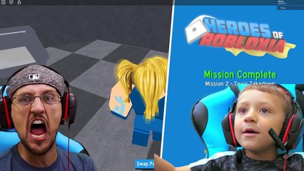 DABBING MINION & ROBLOX Heroes of Robloxia MISSIONS 2, 3 & 4! FGTEEV #28- 2-Vids-in-1 (DARK MATTER)