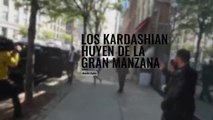 Kim Kardashian y Kanye West precipitada huida a Los Angeles