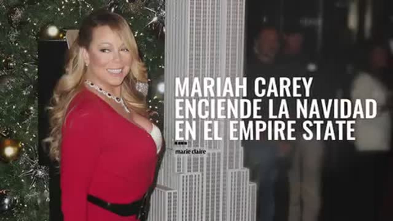 Mariah Carey enciende la navidad en el Empire State