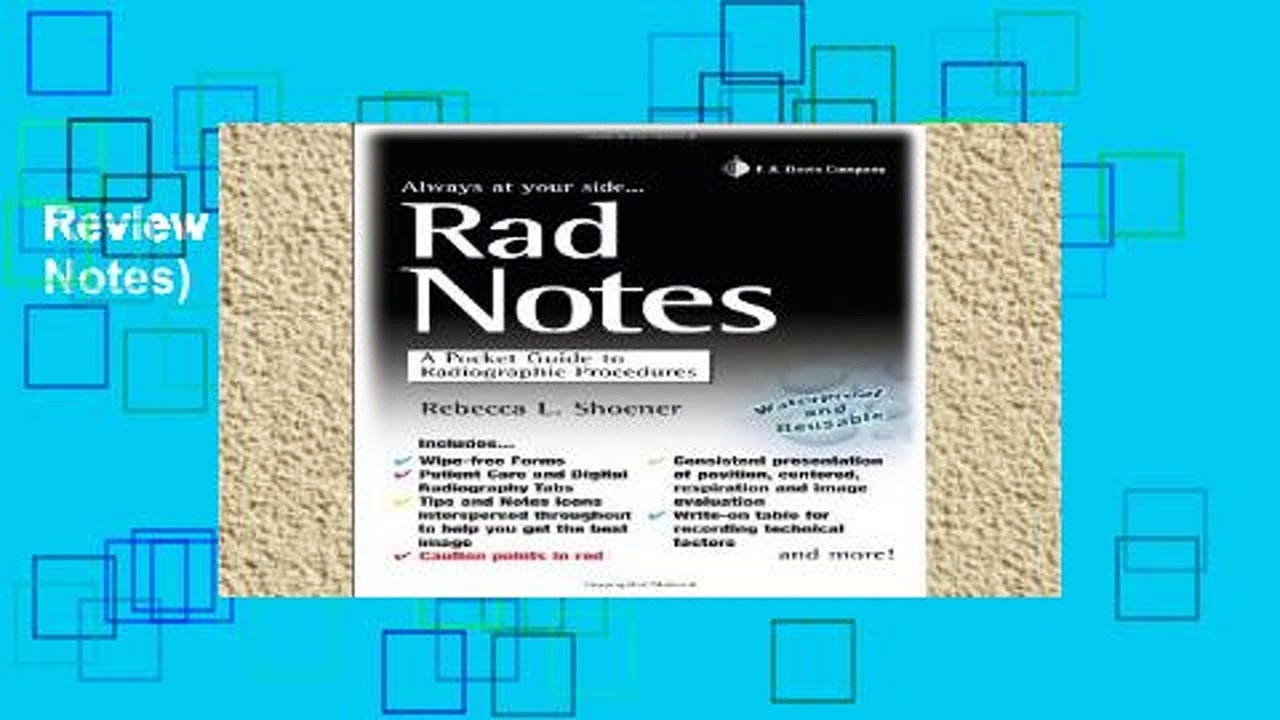 Review  Rad Notes (Davis s Notes)