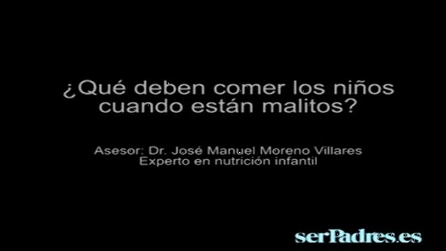 Qué deben comer los niños cuando están malitos