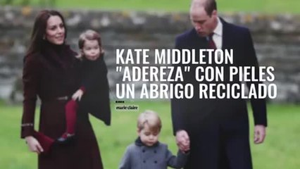 Kate Middleton adereza con pieles un abrigo reciclado
