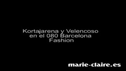 Jon Kortajarena y Andrés Velencoso en el 080 Barcelona Fashion