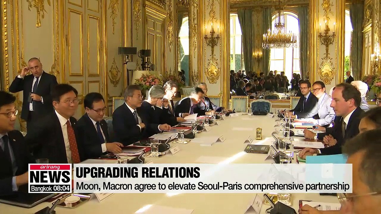 Presidents Moon and Macron to upgrade bilateral relations to another level