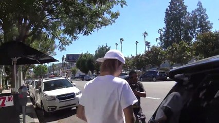 EXCLUSIVE - SO IN LOVE! Justin Bieber Gives Hailey A Back Rub Before Revealing Baby Plans