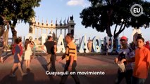 Un recorrido por algunos sectores de Guayaquil que demuestra el intenso movimiento que caracteriza a la Perla del Pacífico. Video FOTO Carlos Barros