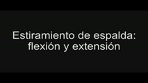 Estiramientos de espalda: flexión y extensión