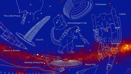 El satélite Fermi crea estas divertidas constelaciones