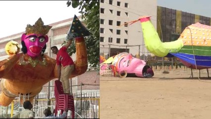 इस शहर में लगेगा 90 फीट का रावण, इस बार दिखेंगे 25 फीट के उड़ते हुए हनुमान