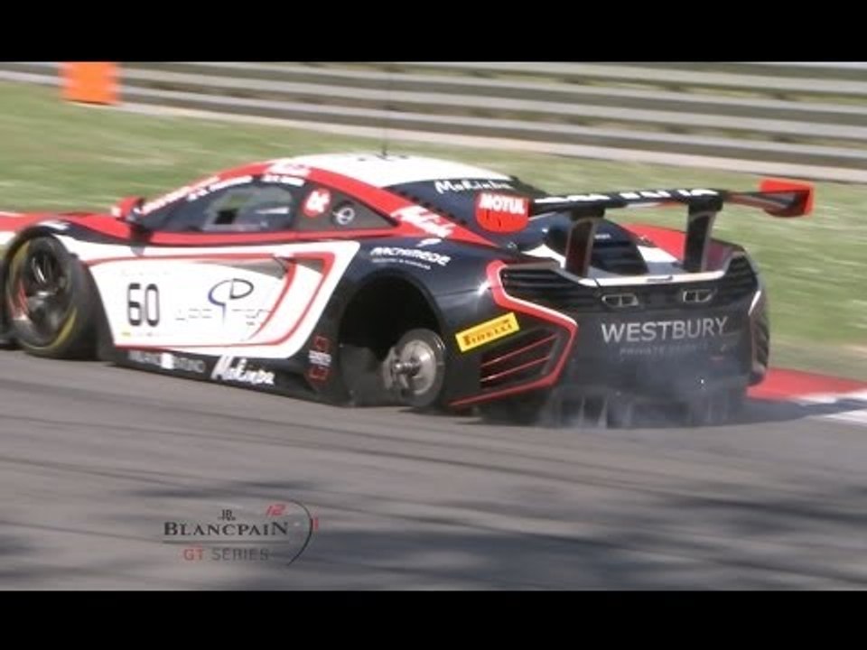 Blancpain Sprint Series Cars Crashes and Spins