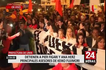 Asesores de Keiko Fujimori, Pier Figari y Ana Herz fueron detenidos esta noche