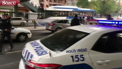 TBMM önünde hareketli anlar