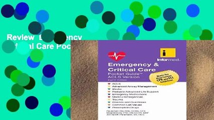 Review  Emergency   Critical Care Pocket Guide