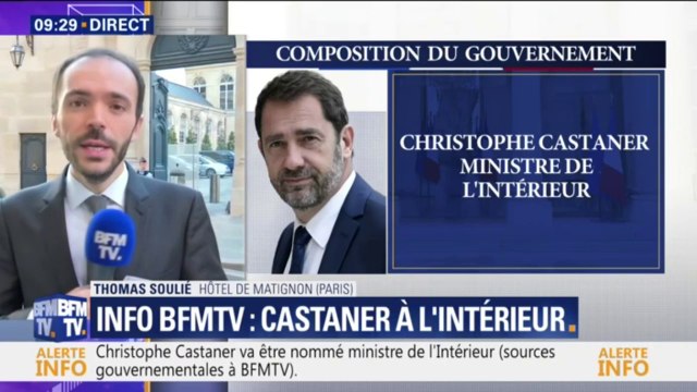 Christophe Castaner sera ministre de l'Intérieur