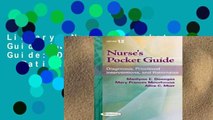 Library  Nurse s Pocket Guide (Nurse s Pocket Guide: Diagnoses, Interventions   Rationales)