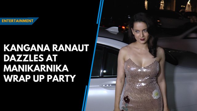 Kangana Ranaut dazzles at Manikarnika wrap up party