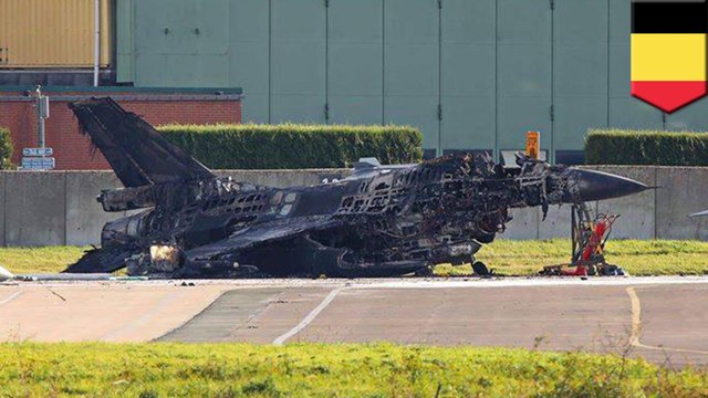 Mechanic accidentally destroys F-16 fighter jet in Belgium