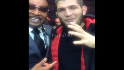 khabib nurmagomedov, invited American boxing legend Mayweather to face