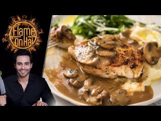 Mushroom Chicken Steak Recipe by Chef Basim Akhund 20 June 2018