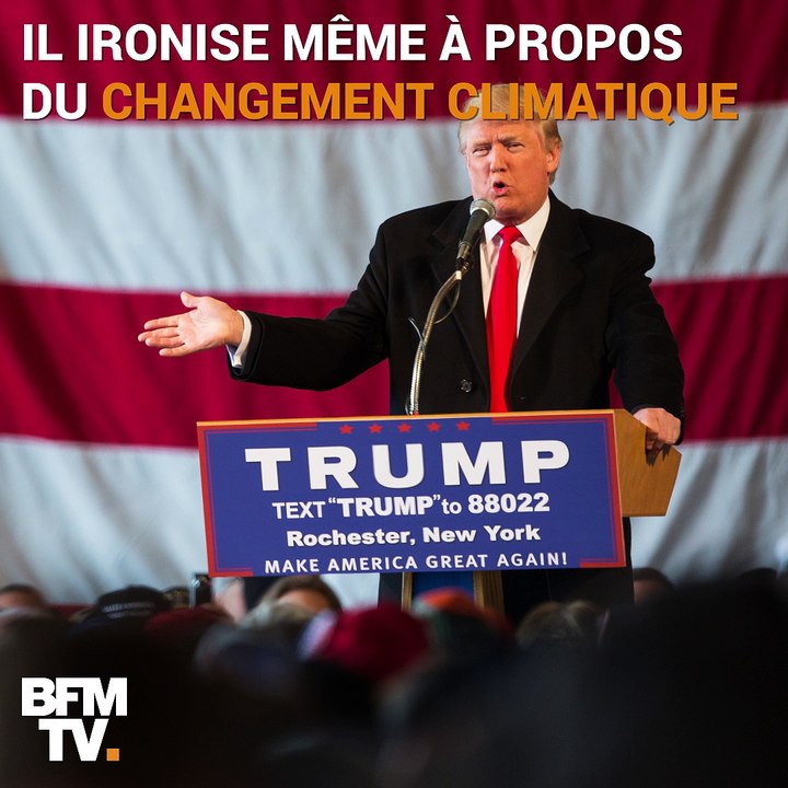 Donald Trump change un peu d'avis sur le changement climatique